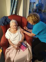 Alderneys oldest resident - 107 years of age. Leading the way!